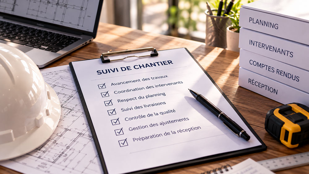 UN SUIVI TOUT AU LONG DES TRAVAUX